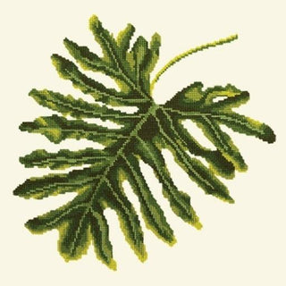 Philodendron Leaf Needlepoint Kit Kits Elizabeth Bradley Design 
