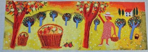 Picking Peaches Painted Canvas Birds of a Feather 
