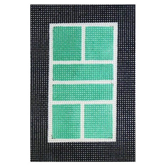 Pickleball Court - Teal - Mini Painted Canvas Atlantic Blue Canvas 