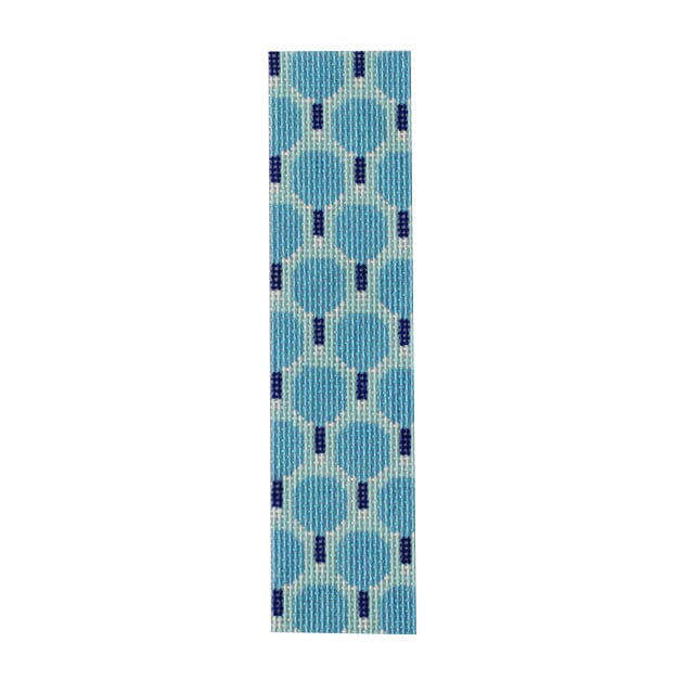 Pickleball Key Fob   Blue Painted Canvas Atlantic Blue Canvas  - 1