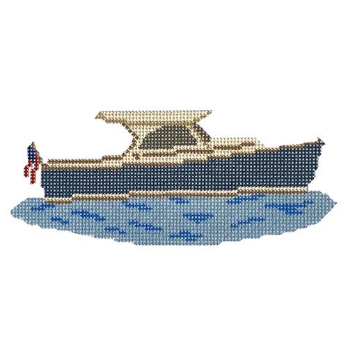 Picnic Boat Painted Canvas Morgan Julia Designs 