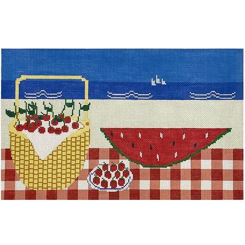 Picnic Painted Canvas TWNC Designs 
