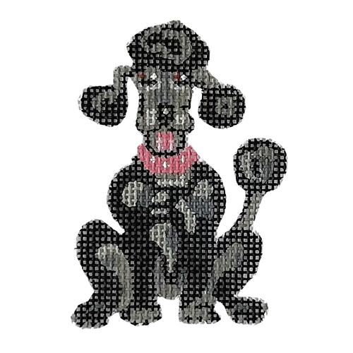 Pierre Dog Painted Canvas The Plum Stitchery  - 1