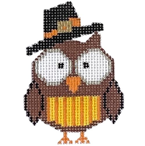 Pilgrim Owly with Stitch Guide Painted Canvas The Princess & Me  - 1