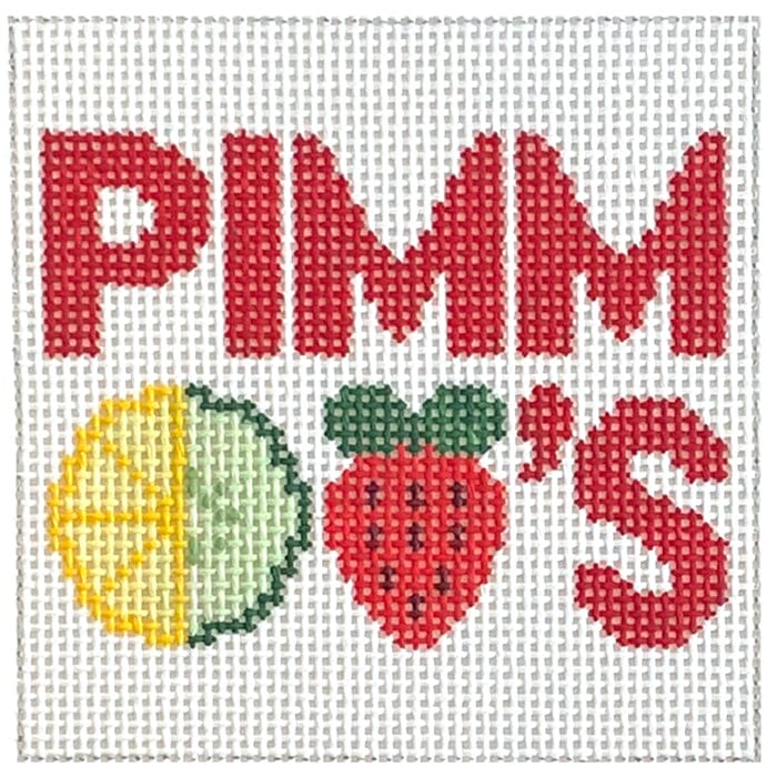 Pimm's Square Painted Canvas Love MHB Studio  - 1