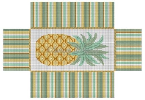 Pineapple Brick Cover Painted Canvas Susan Roberts Needlepoint Designs, Inc.  - 1