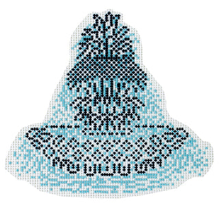 Pineapple Fountain in Blues Painted Canvas Morgan Julia Designs 
