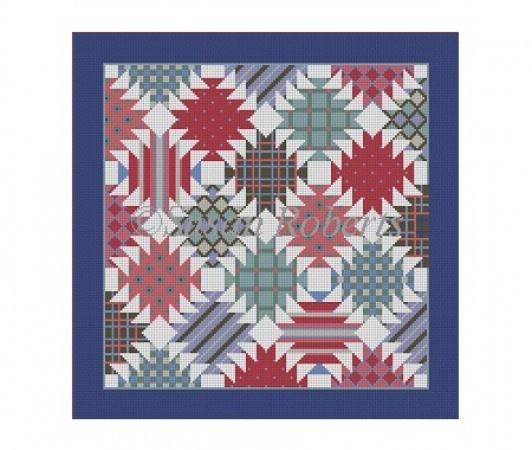 Pineapple Quilt Painted Canvas Susan Roberts Needlepoint Designs Inc. 