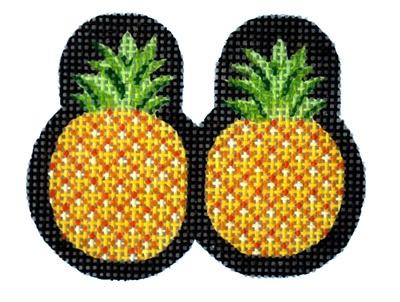 Pineapple Scissor Finder Painted Canvas Kirk & Bradley 