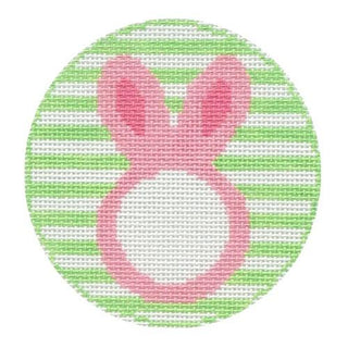 Pink Bunny Painted Canvas Rachel Donley 
