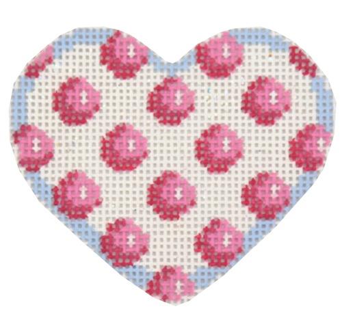 Pink Coin Dot Mini Heart Painted Canvas Associated Talents 