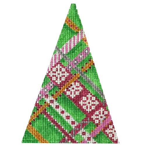 Pink Diagonal Weave Mini Tree Painted Canvas Associated Talents 