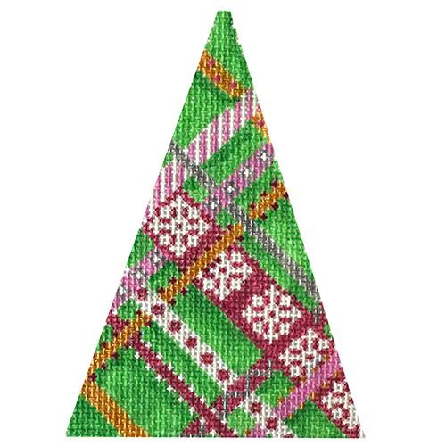 Pink Diagonal Weave Mini Tree Painted Canvas Associated Talents 

