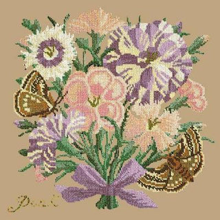 Pink Needlepoint Kit Kits Elizabeth Bradley Design Sand 
