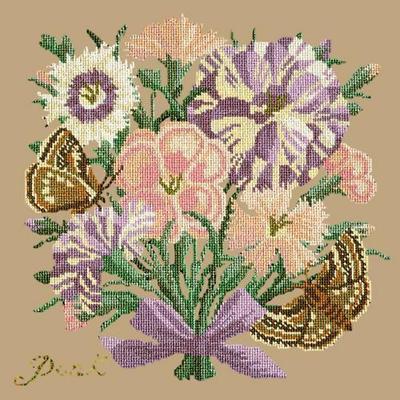 Pink Needlepoint Kit Kits Elizabeth Bradley Design Sand 
