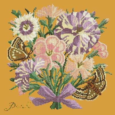 Pink Needlepoint Kit Kits Elizabeth Bradley Design Yellow 
