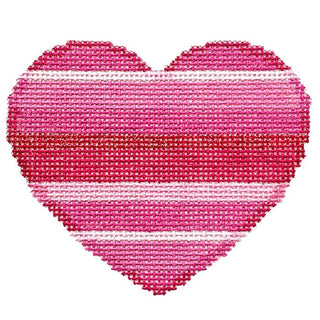 Pink Ombre Medium Heart Painted Canvas Associated Talents 
