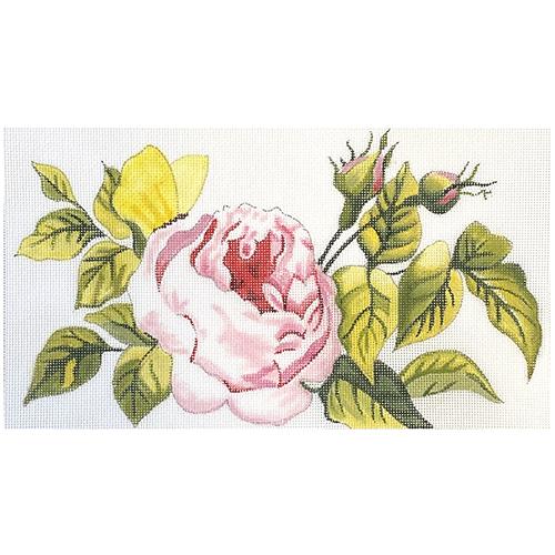 Pink Rose/Butterfly Painted Canvas Colors of Praise  - 1