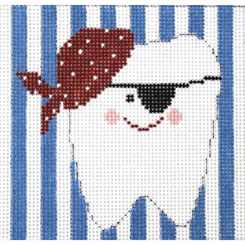 Pirate Tooth Fairy Pillow Painted Canvas The Princess & Me 
