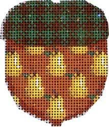 Plaid Cap / Pears Mini Acorn Painted Canvas Associated Talents 