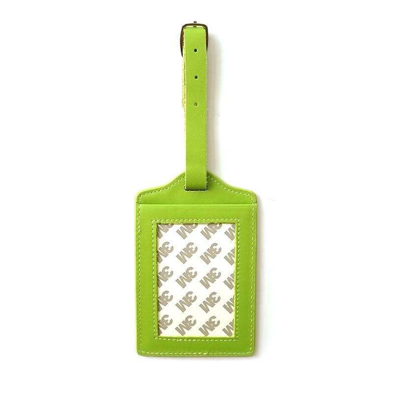 Planet Earth - Leather Luggage Tags - Green Leather Goods Planet Earth Leather 