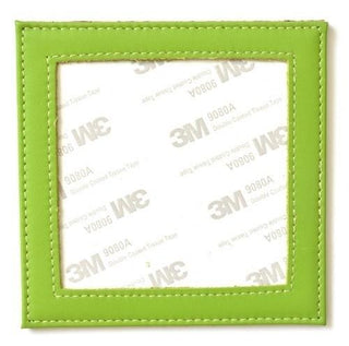 Planet Earth   Set of 4 Coasters   Green Leather Goods Planet Earth Leather 
