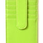 Planet Earth - Women's Credit Card Holder - Green Leather Goods Planet Earth Leather 