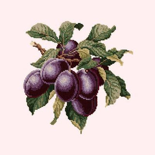 Plums Needlepoint Kit Kits Elizabeth Bradley Design Cream 
