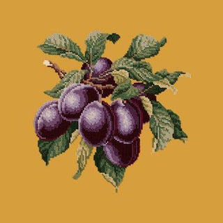 Plums Needlepoint Kit Kits Elizabeth Bradley Design Yellow 
