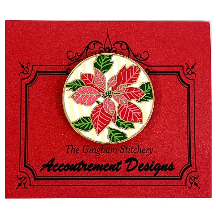 Poinsettia Needleminder Accessories The Gingham Stitchery 