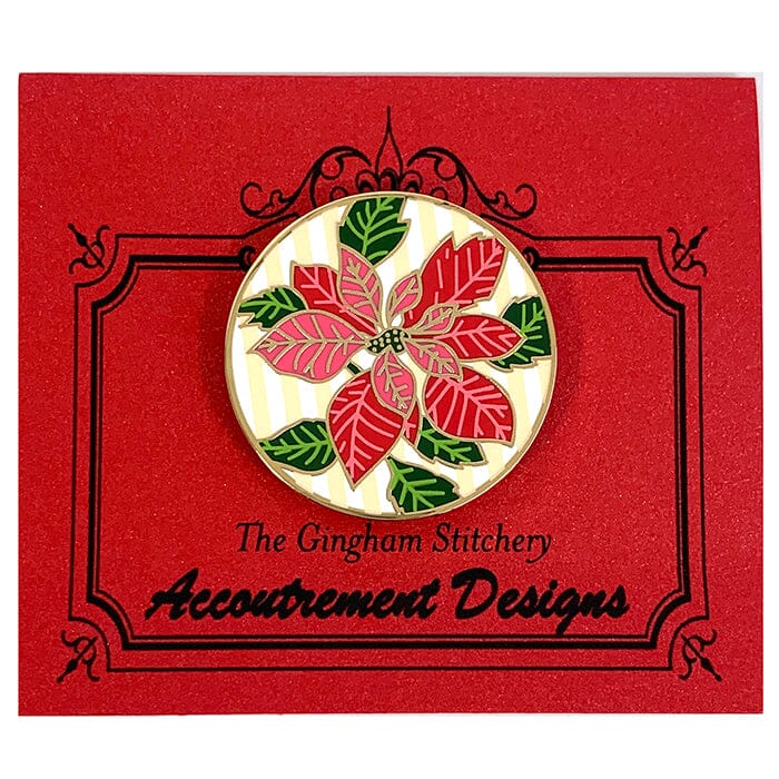 Poinsettia Needleminder Accessories The Gingham Stitchery  - 1