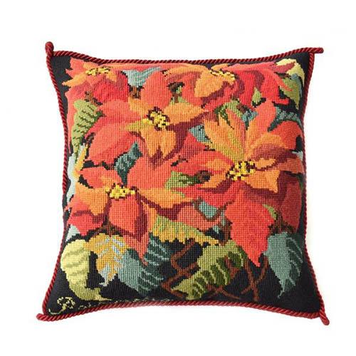 Poinsettia Needlepoint Kit Kits Elizabeth Bradley Design 

