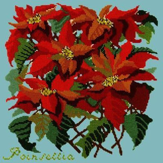 Poinsettia Needlepoint Kit Kits Elizabeth Bradley Design 

