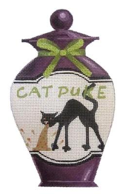 Poison Bottle   Cat Puke Painted Canvas Kirk & Bradley 
