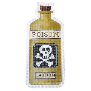 Poison Bottle   Poison on 18 Painted Canvas Kirk & Bradley 
