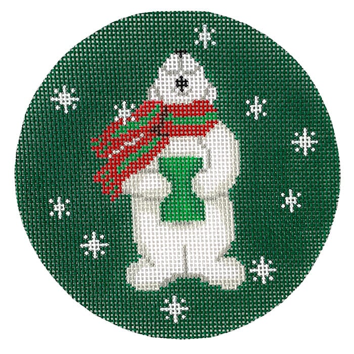 Polar Bear Caroling Painted Canvas CBK Needlepoint Collections 