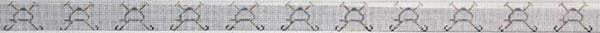 Polo Helmets and Mallets Belt   Repeated Painted Canvas The Meredith Collection  - 1
