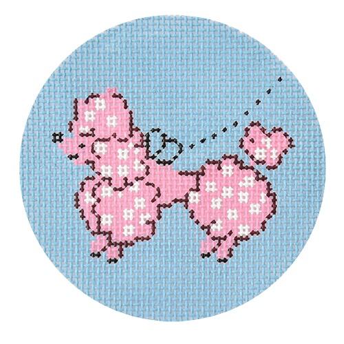 Poodle Painted Canvas Lee's Needle Art Inc.  - 1