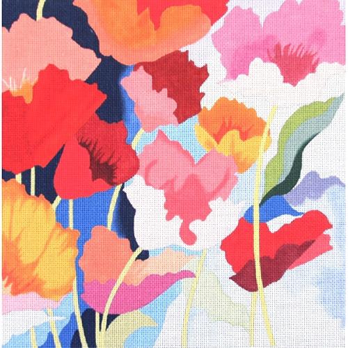 Poppies Painted Canvas Alice Peterson Company  - 1