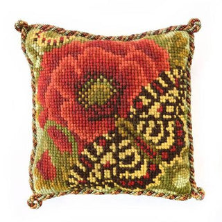 Poppy and Butterfly Needlepoint Kits Elizabeth Bradley Design 
