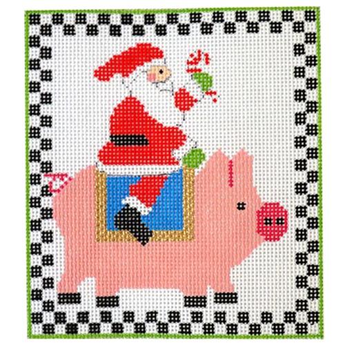 Porky Takes a Holiday Painted Canvas The Princess & Me 