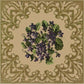 Posy of Violets Needlepoint Kit Kits Elizabeth Bradley Design Sand 
