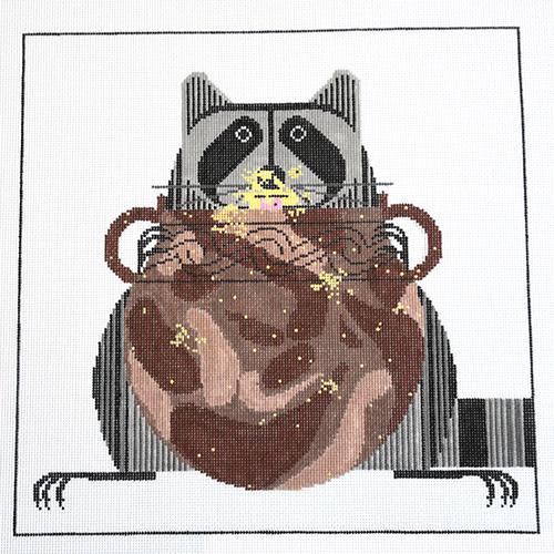 Pot Belly Painted Canvas Charley Harper  - 1