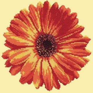 Pot Marigold Needlepoint Kit Kits Elizabeth Bradley Design Butter Yellow 
