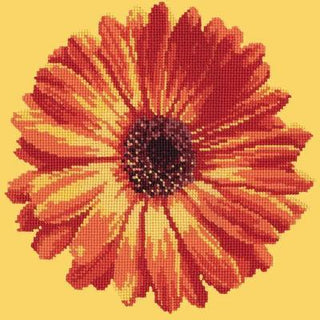 Pot Marigold Needlepoint Kit Kits Elizabeth Bradley Design Sunflower Yellow 
