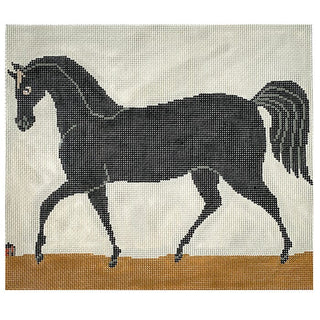 Prancing Horse Painted Canvas Cooper Oaks Design 
