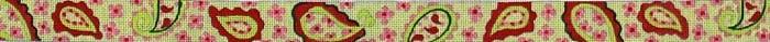 Preppie Paisley Belt Painted Canvas The Meredith Collection  - 1
