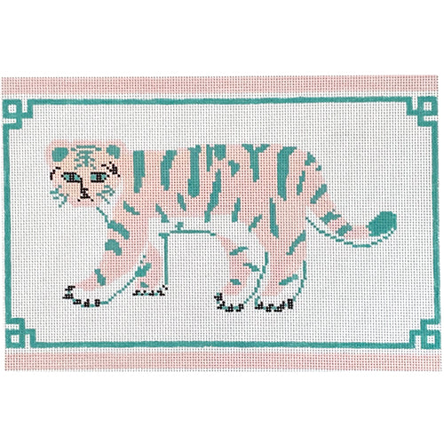Preppy Tiger Painted Canvas Audrey Wu Designs  - 1
