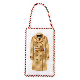 Preppy Trench Coat Kit Kits Needlepoint To Go 
