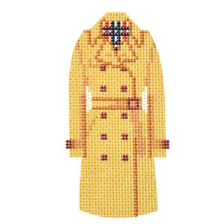Preppy Trench Coat Kit Kits Needlepoint To Go 
